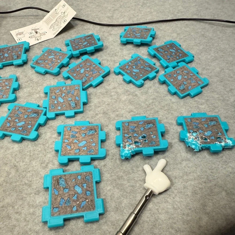 Minecraft McDonald's 2025 Happy Meal Toys Build Tiles Figures Lot‎ Set 63 Pieces